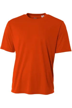 A4 Jugend Performance Feuchtigkeitstransportierendes Kurzarm-Crewneck-T-Shirt - Athletic Orange