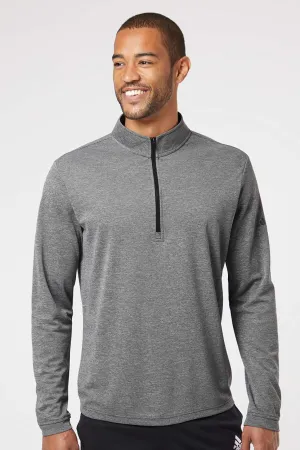 Adidas Herren Sweatshirt mit 1/4-Zipper und UPF 50  - Heather Schwarz