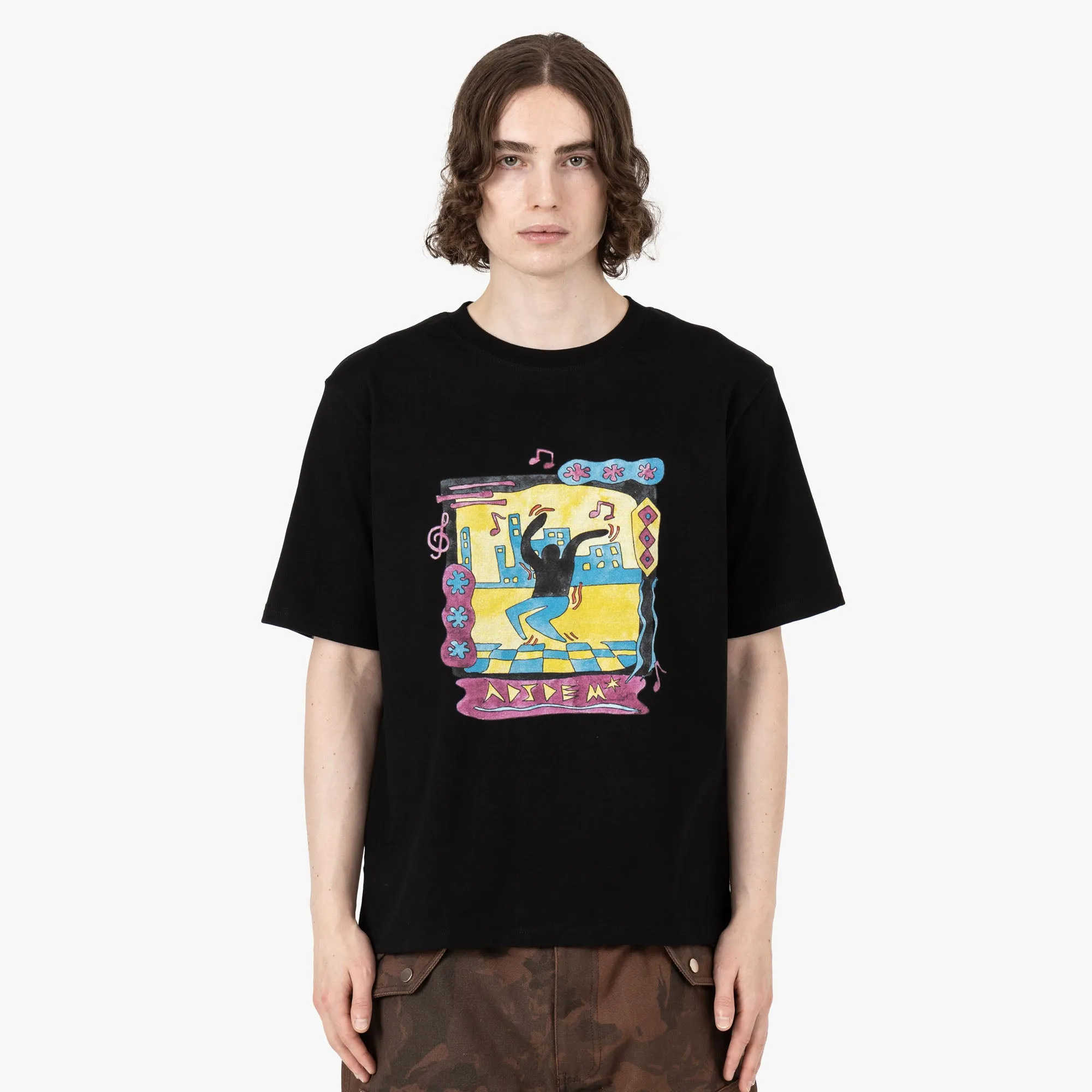 Adidem Asterisks Tanz-T-Shirt / Schwarz