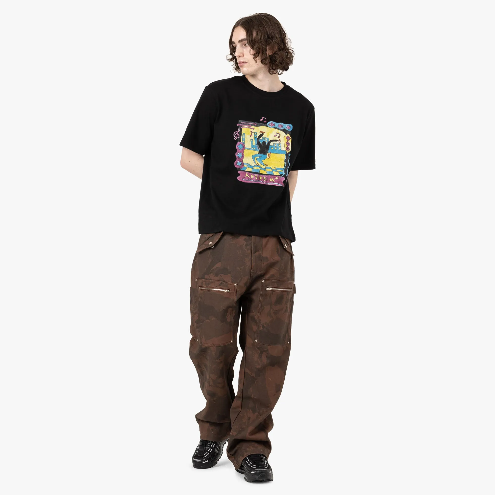 Adidem Asterisks Tanz-T-Shirt / Schwarz