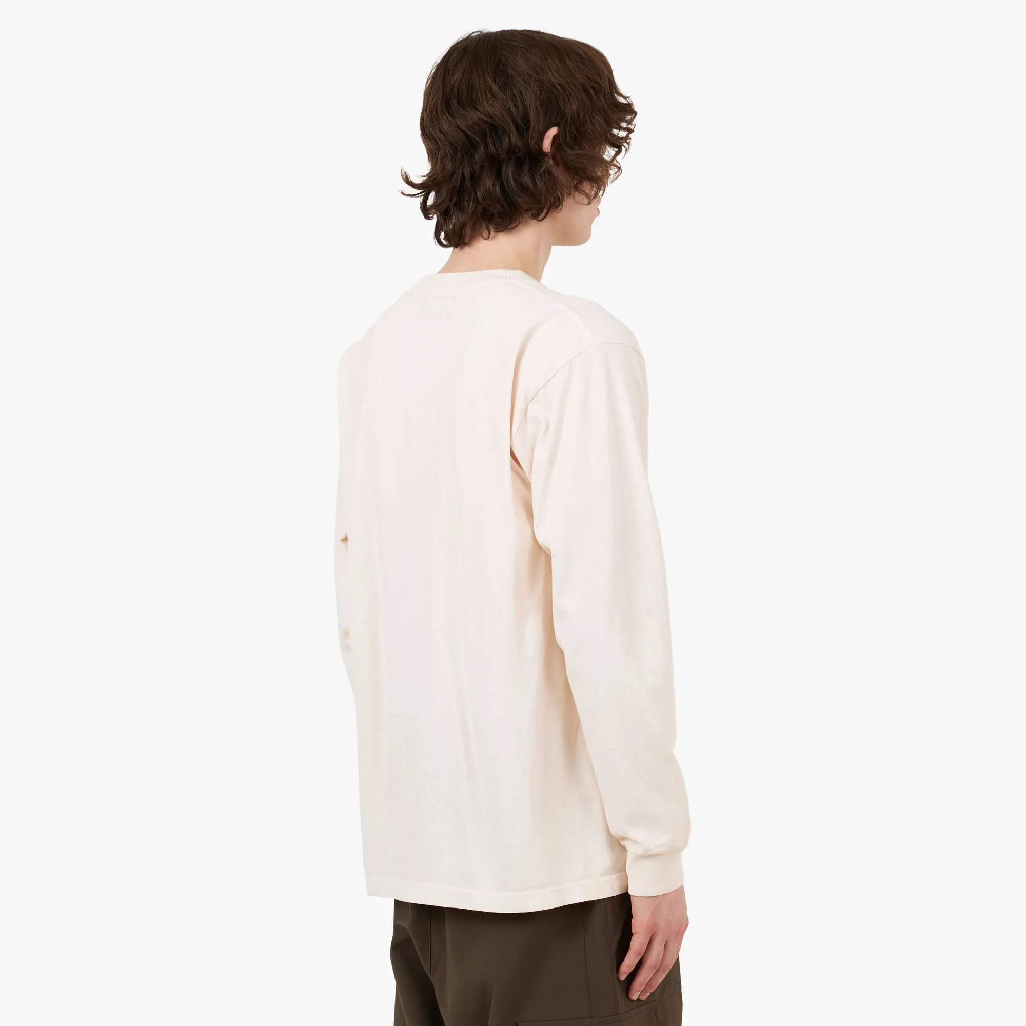Afield Out STONE Langarm T-Shirt Beige