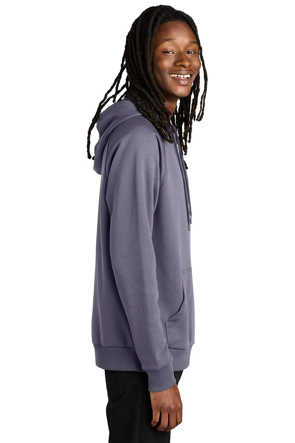 Allmade Herren CVC Fleece Kapuzenpullover mit Kangaroo-Tasche - Kosmisch Lila