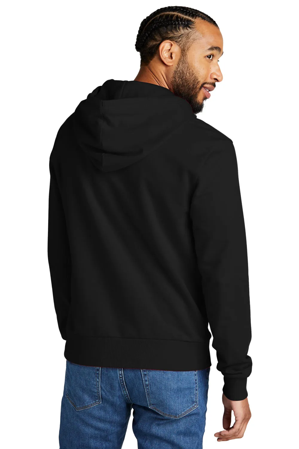 Allmade Herren Bio-French-Terry Kapuzenpullover mit Kangaroo-Tasche - Tiefschwarz