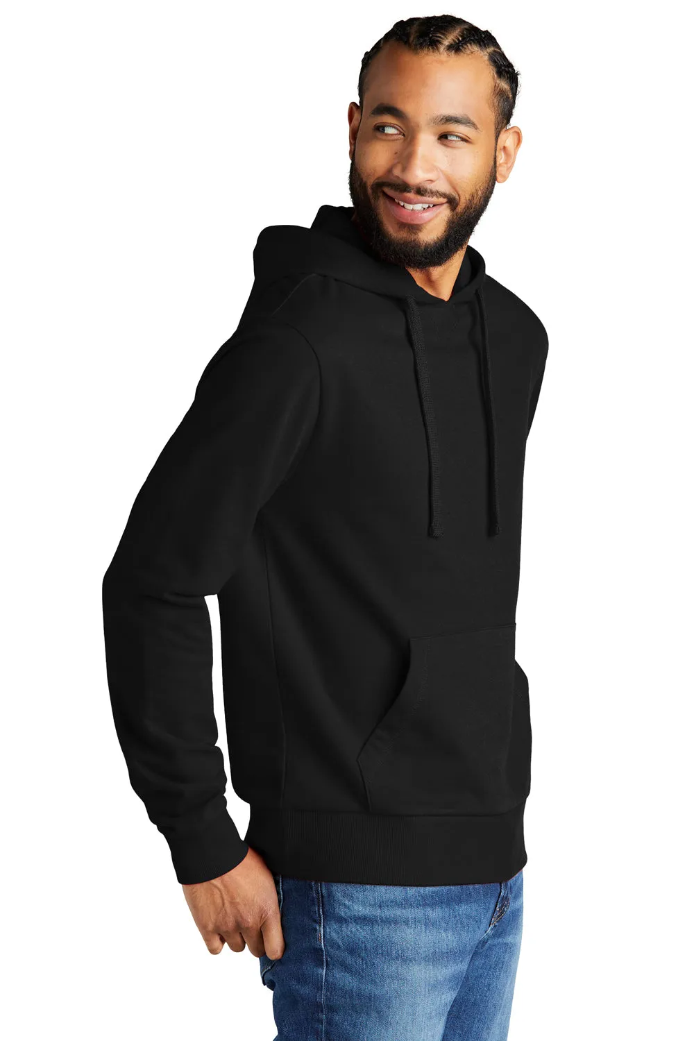 Allmade Herren Bio-French-Terry Kapuzenpullover mit Kangaroo-Tasche - Tiefschwarz
