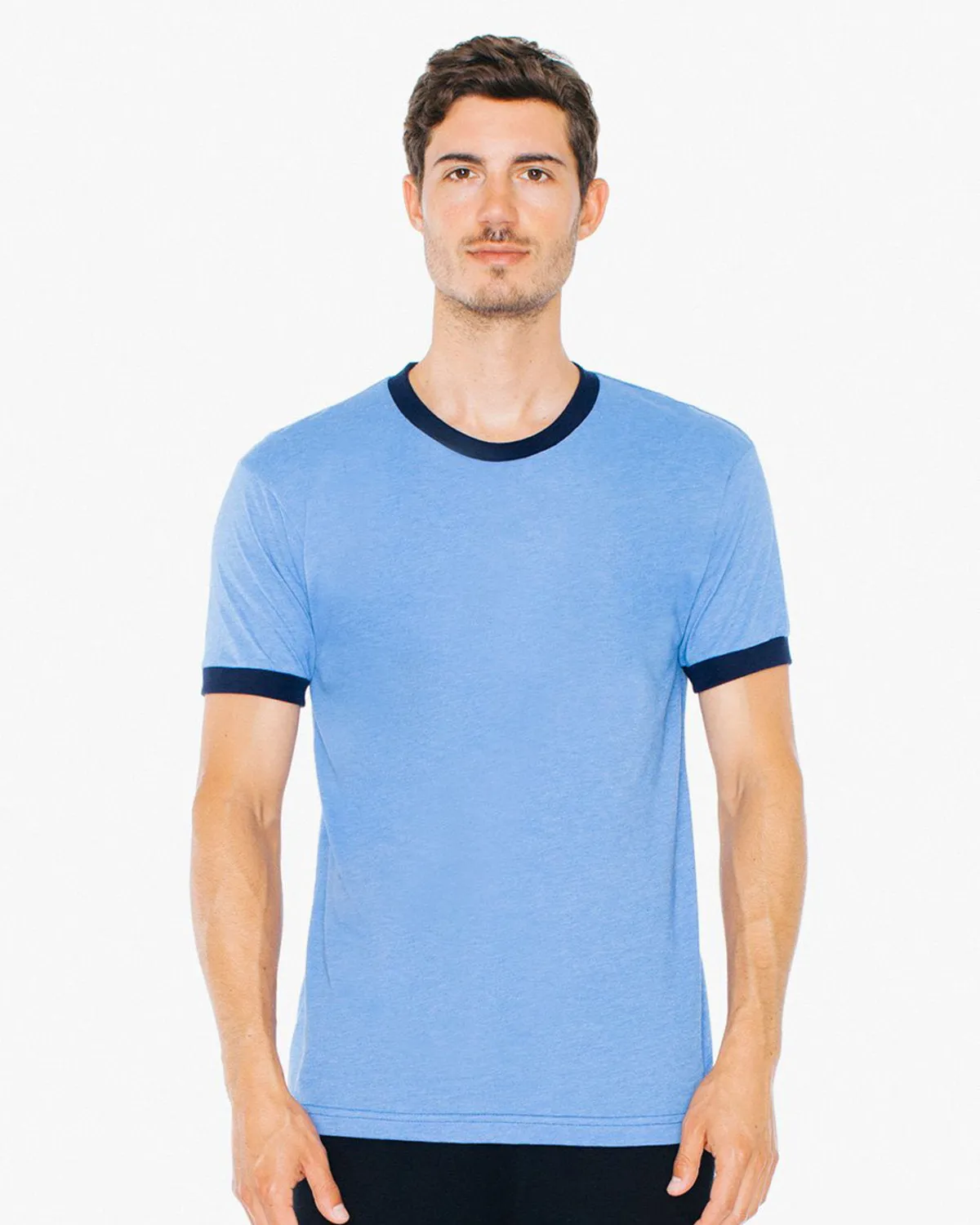 American Apparel BB410W UNISEX Poly-Cotton Kurzarm-Ringer T-Shirt