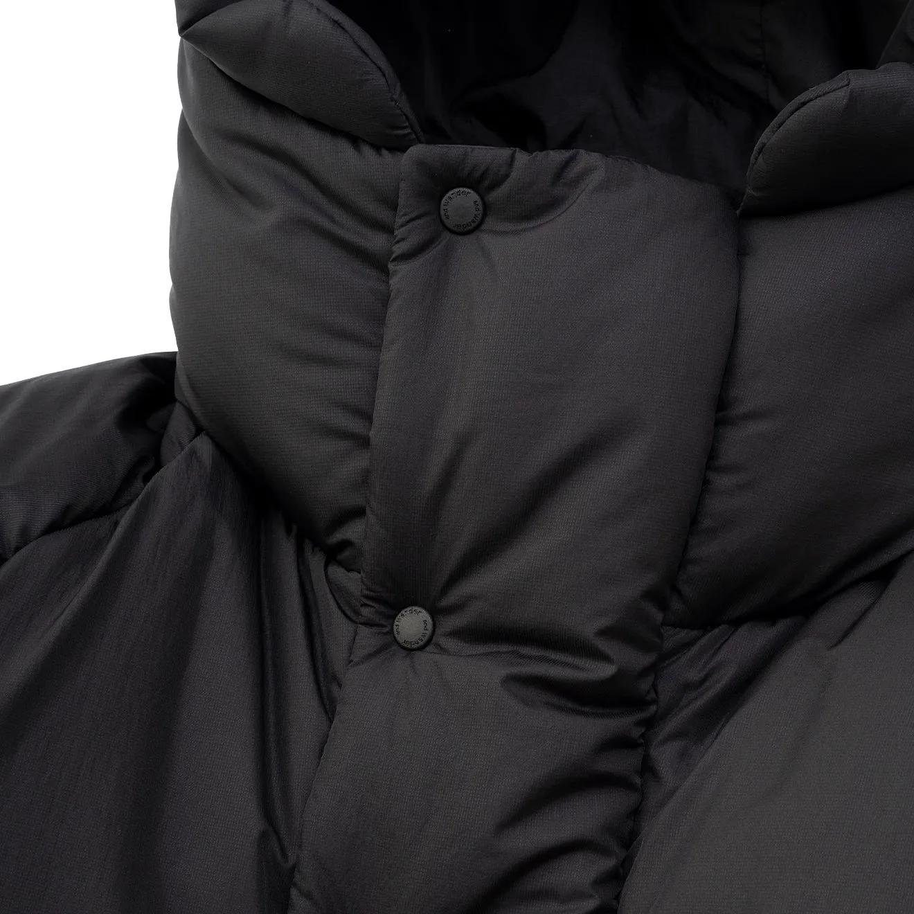 And Wander x Maison Kitsune Isolationsjacke Schwarz
