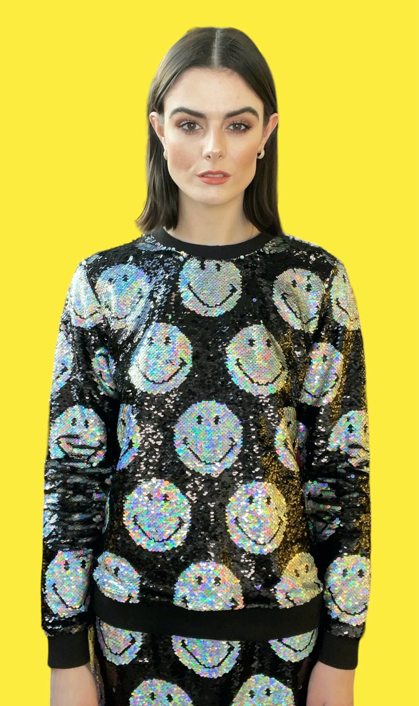 Any Old Iron x Smiley Irideszentes Sweatshirt