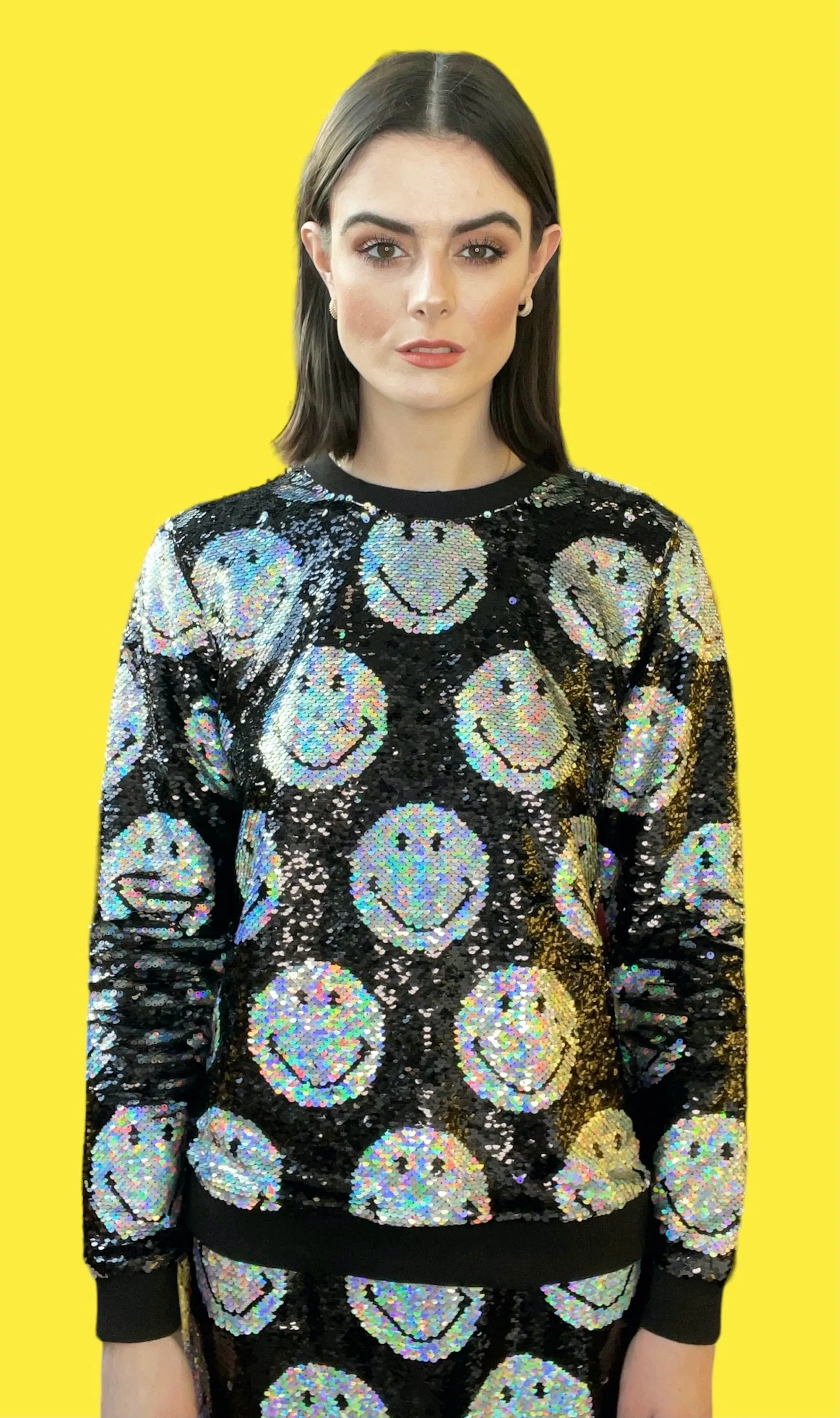 Any Old Iron x Smiley Irideszentes Sweatshirt