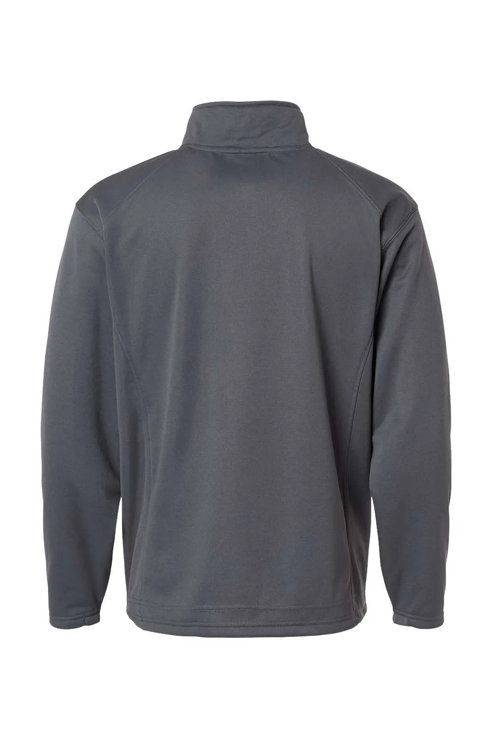 Badger Herren Performance Fleece-Pullover mit Feuchtigkeitstransport und 1/4-Zipper sowie Taschen - Graugrau