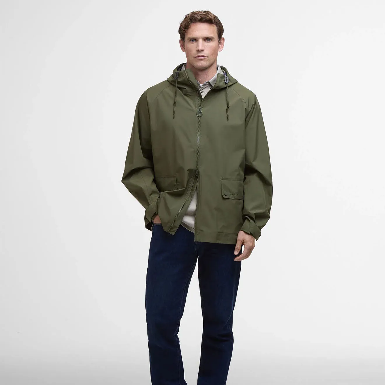 Barbour Trover wasserdichte Jacke Farn