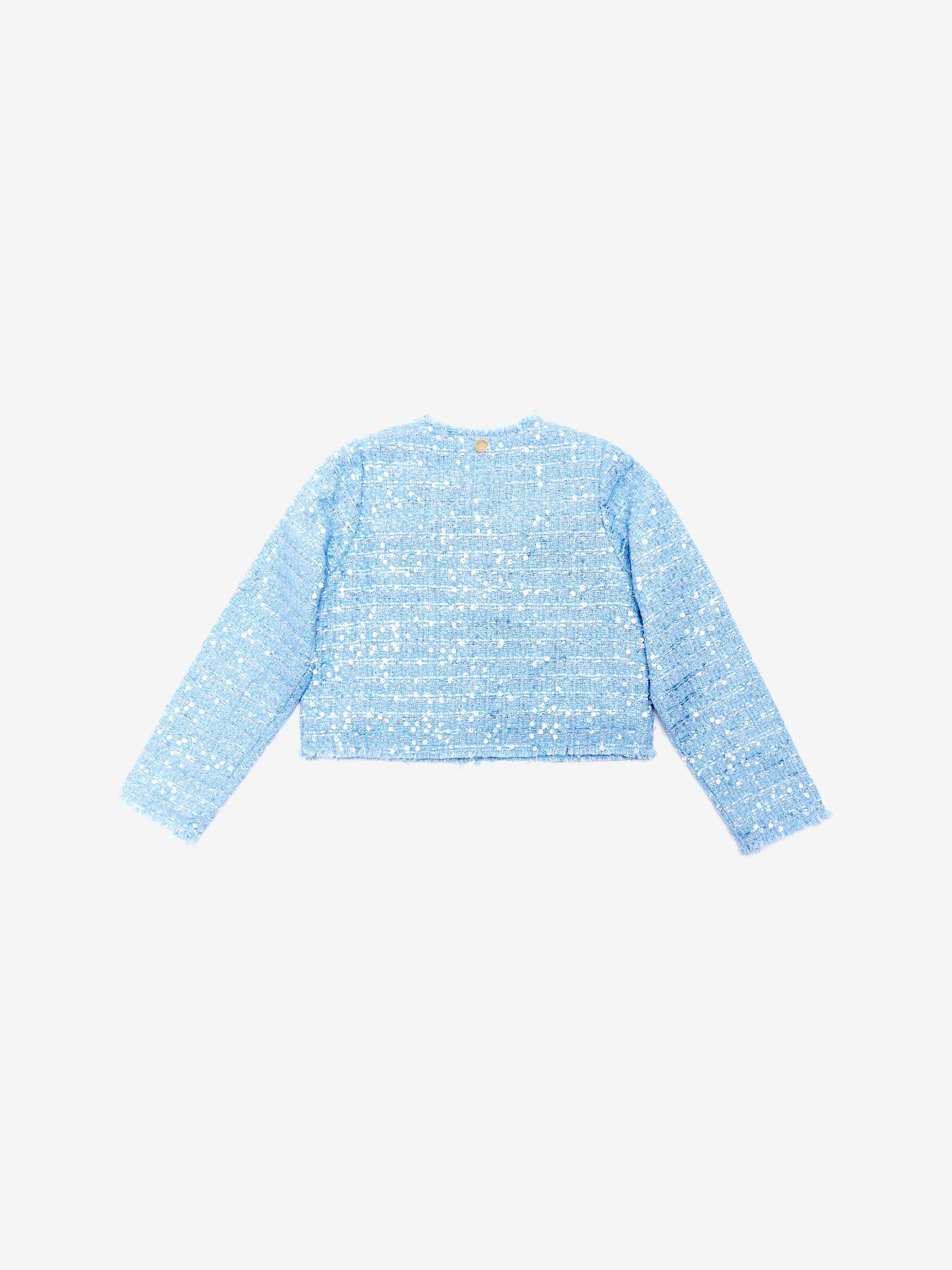 BCBG Mädchen Tweed Jacke in Blau