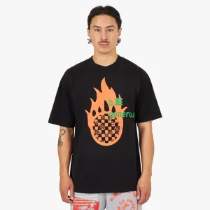 b.Eautiful b.E Großzügiges T-Shirt / Schwarz
