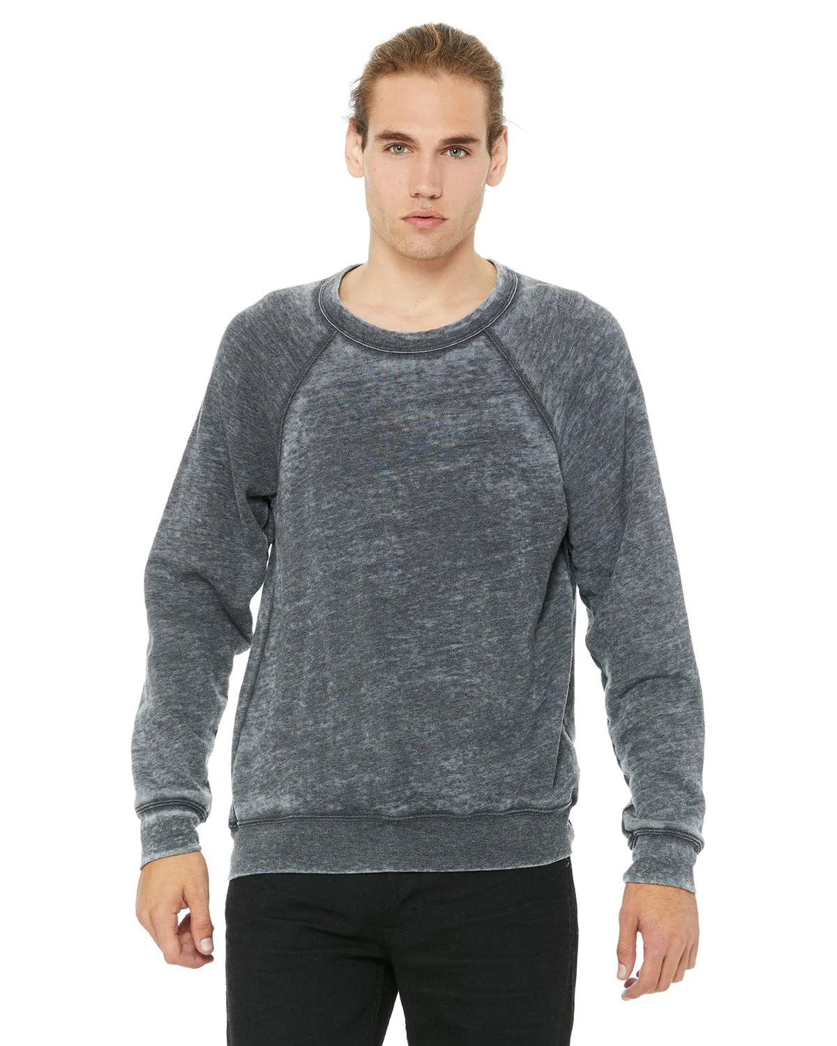 Bella   Canvas 3901 Unisex Fleece-Crewneck-Pullover aus Schwammmaterial