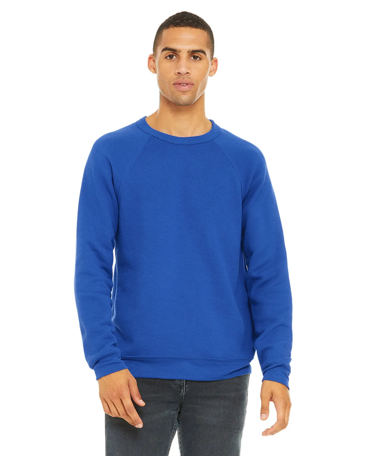 Bella   Canvas 3901 Unisex Fleece-Crewneck-Pullover aus Schwammmaterial