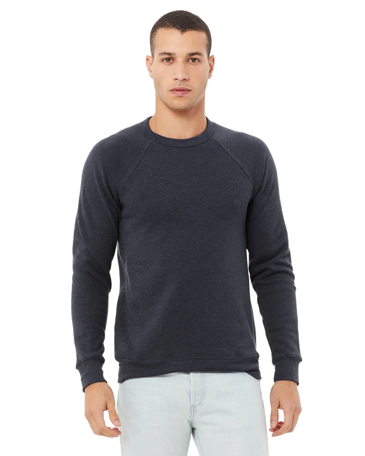 Bella   Canvas 3901 Unisex Fleece-Crewneck-Pullover aus Schwammmaterial