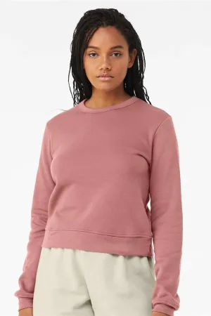 Bella   Canvas Damen Classic Crewneck Sweatshirt aus Sponge Fleece - Mauve