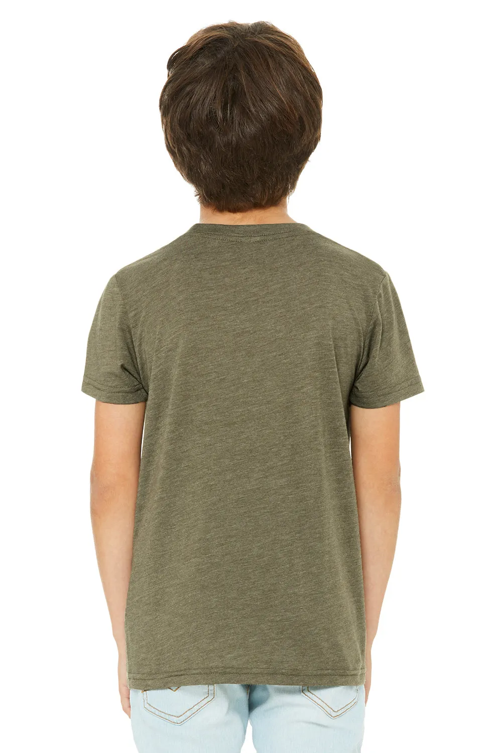Bella   Canvas Jugend Kurzarm Rundhals T-Shirt - Olivgrün