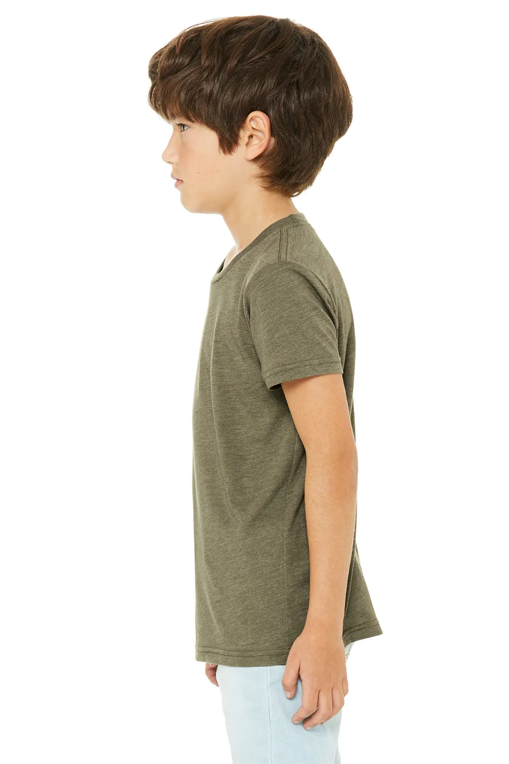 Bella   Canvas Jugend Kurzarm Rundhals T-Shirt - Olivgrün