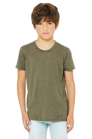 Bella   Canvas Jugend Kurzarm Rundhals T-Shirt - Olivgrün