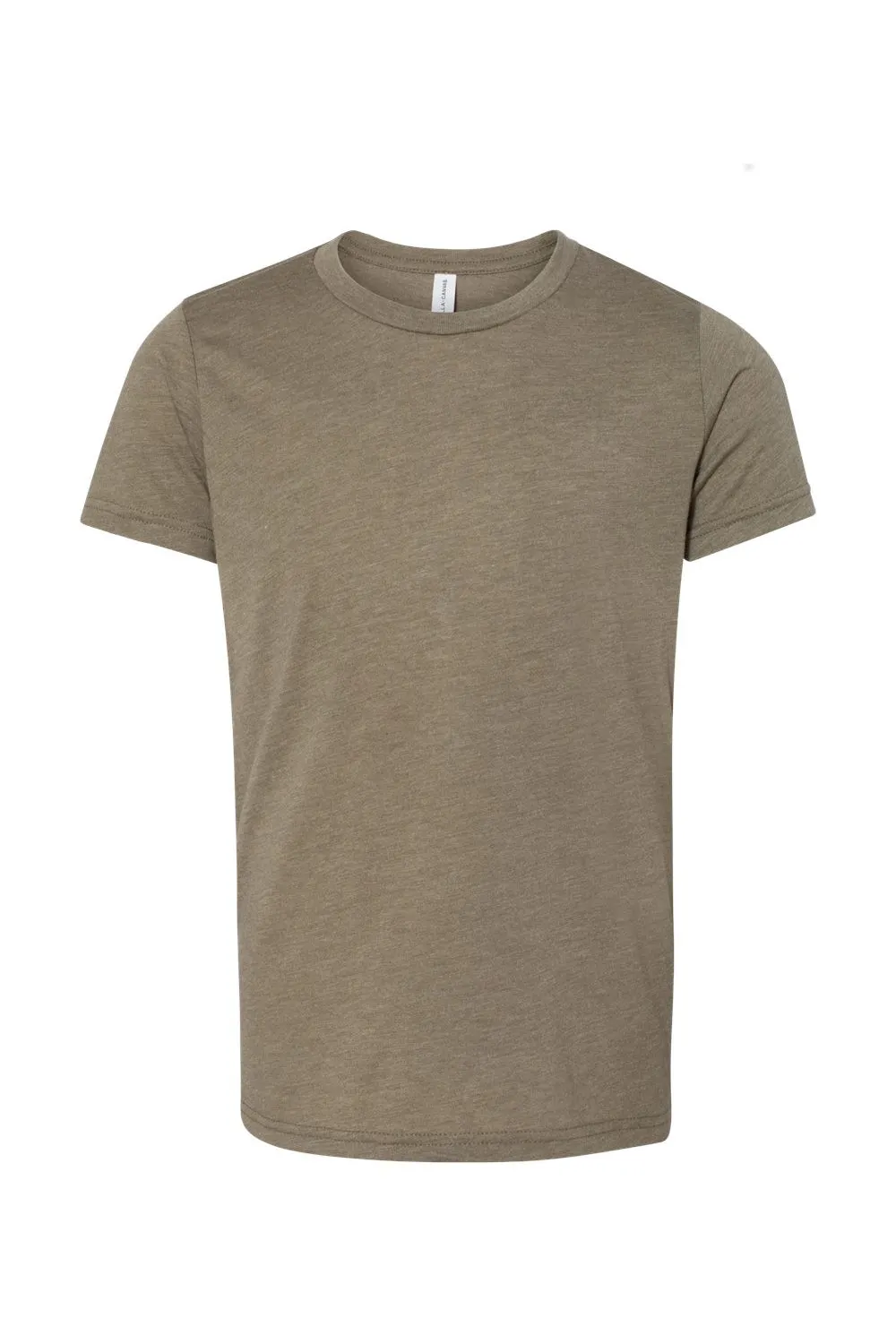 Bella   Canvas Jugend Kurzarm Rundhals T-Shirt - Olivgrün