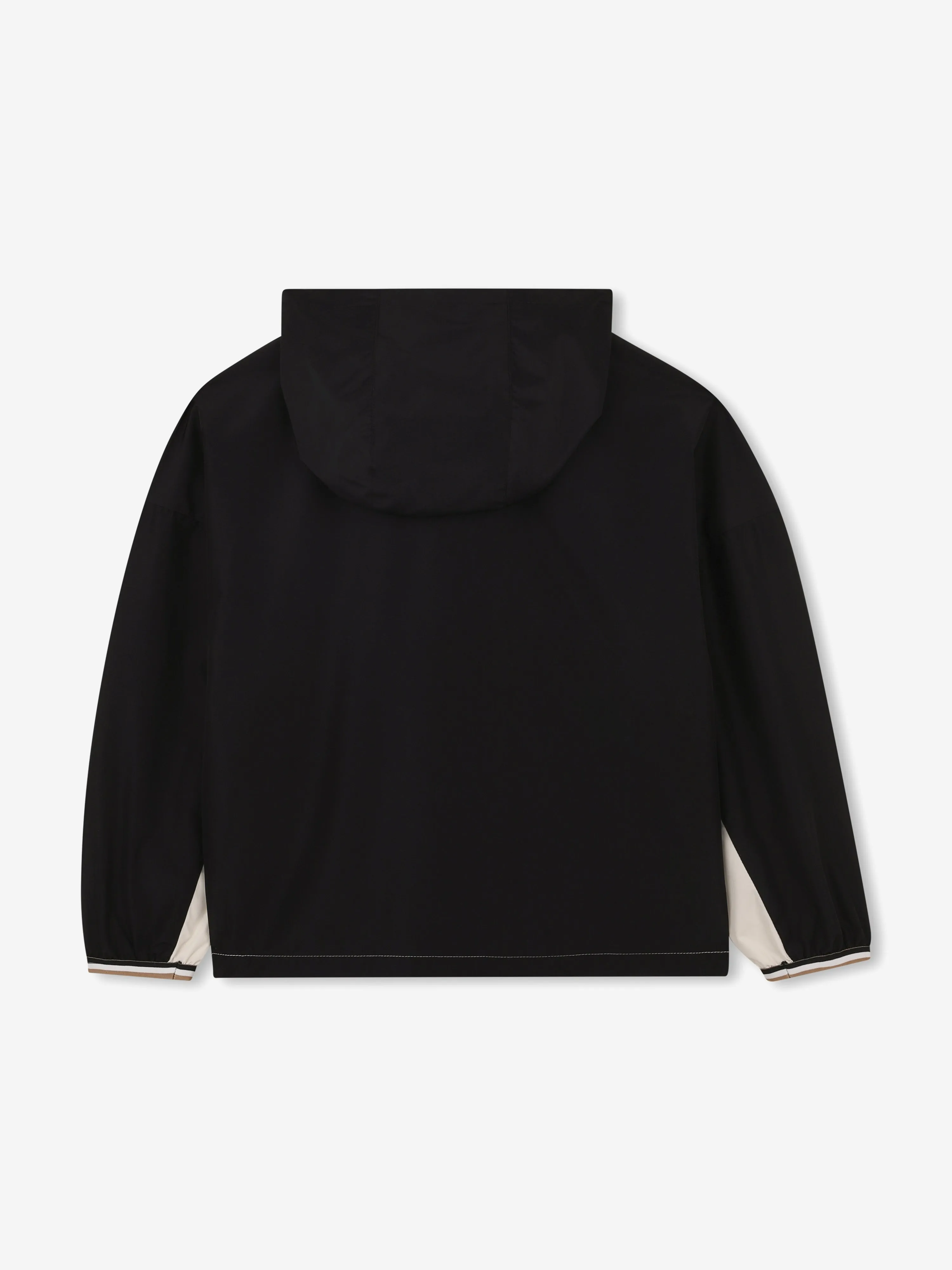 BOSS Boys Kapuzen-Windjacke in Schwarz
