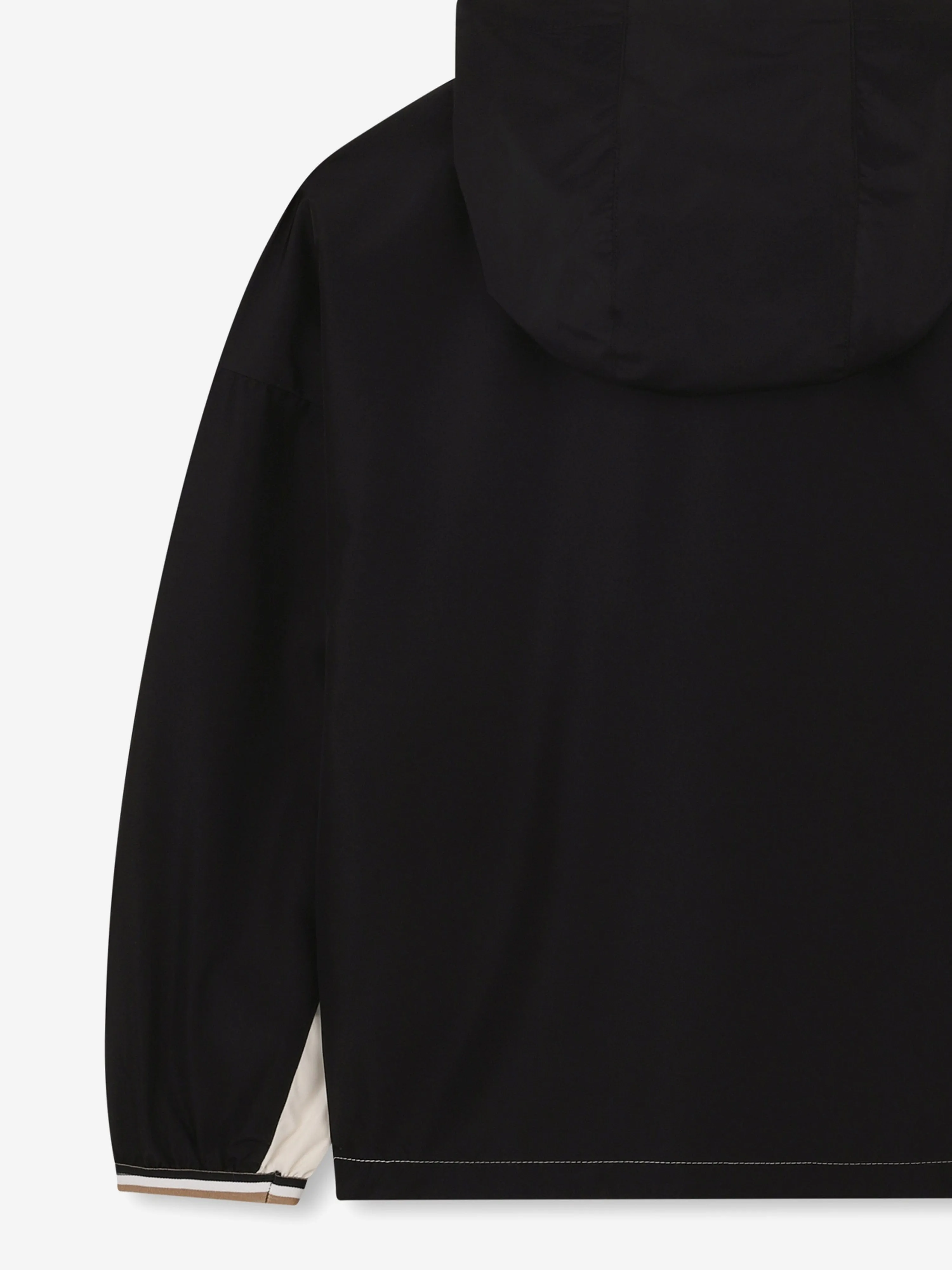 BOSS Boys Kapuzen-Windjacke in Schwarz