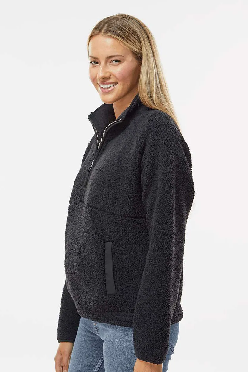 Boxercraft Damen Everest 1/4-Zip Sweatshirt mit Beuteltasche - Schwarz