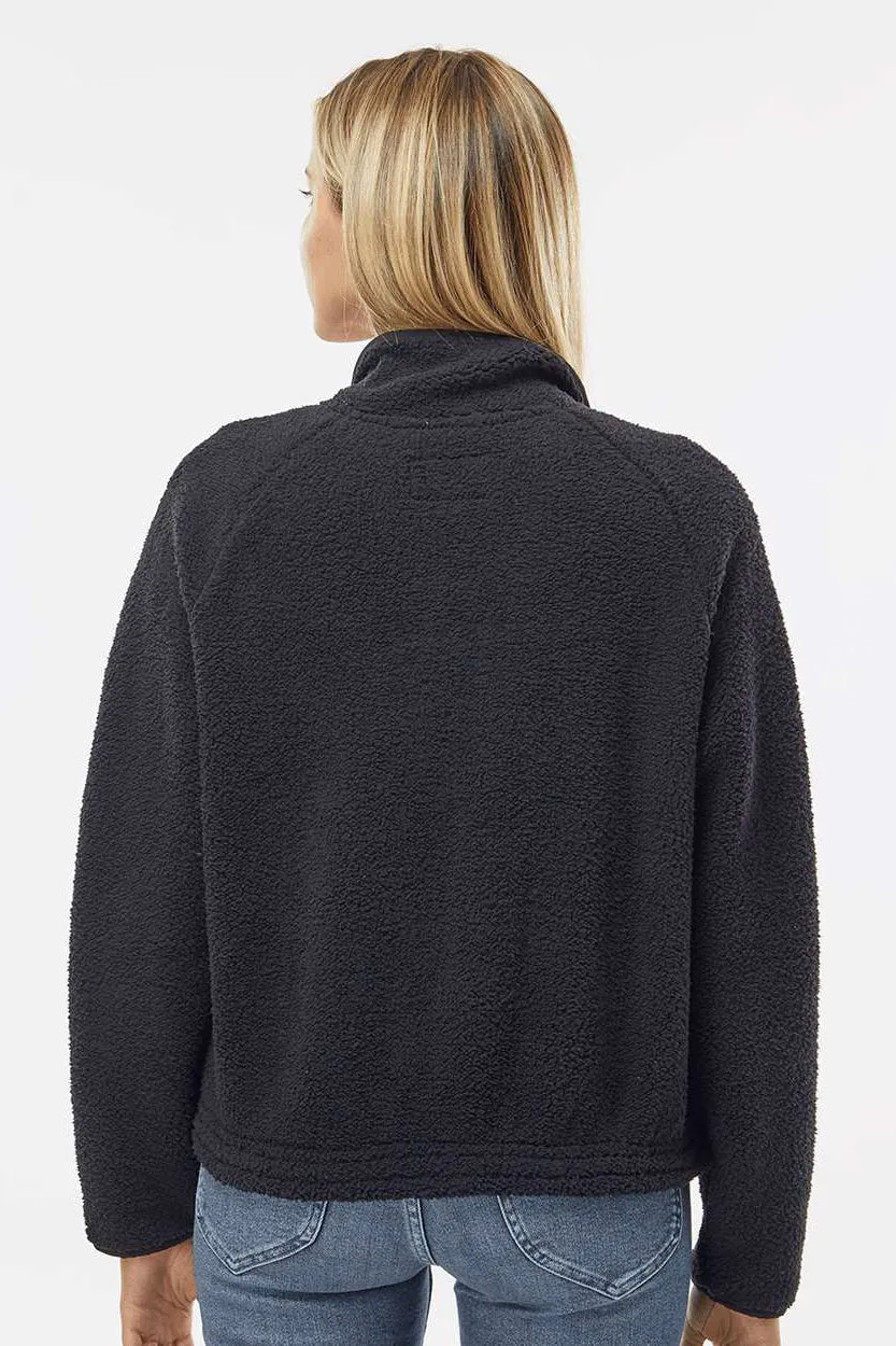 Boxercraft Damen Everest 1/4-Zip Sweatshirt mit Beuteltasche - Schwarz