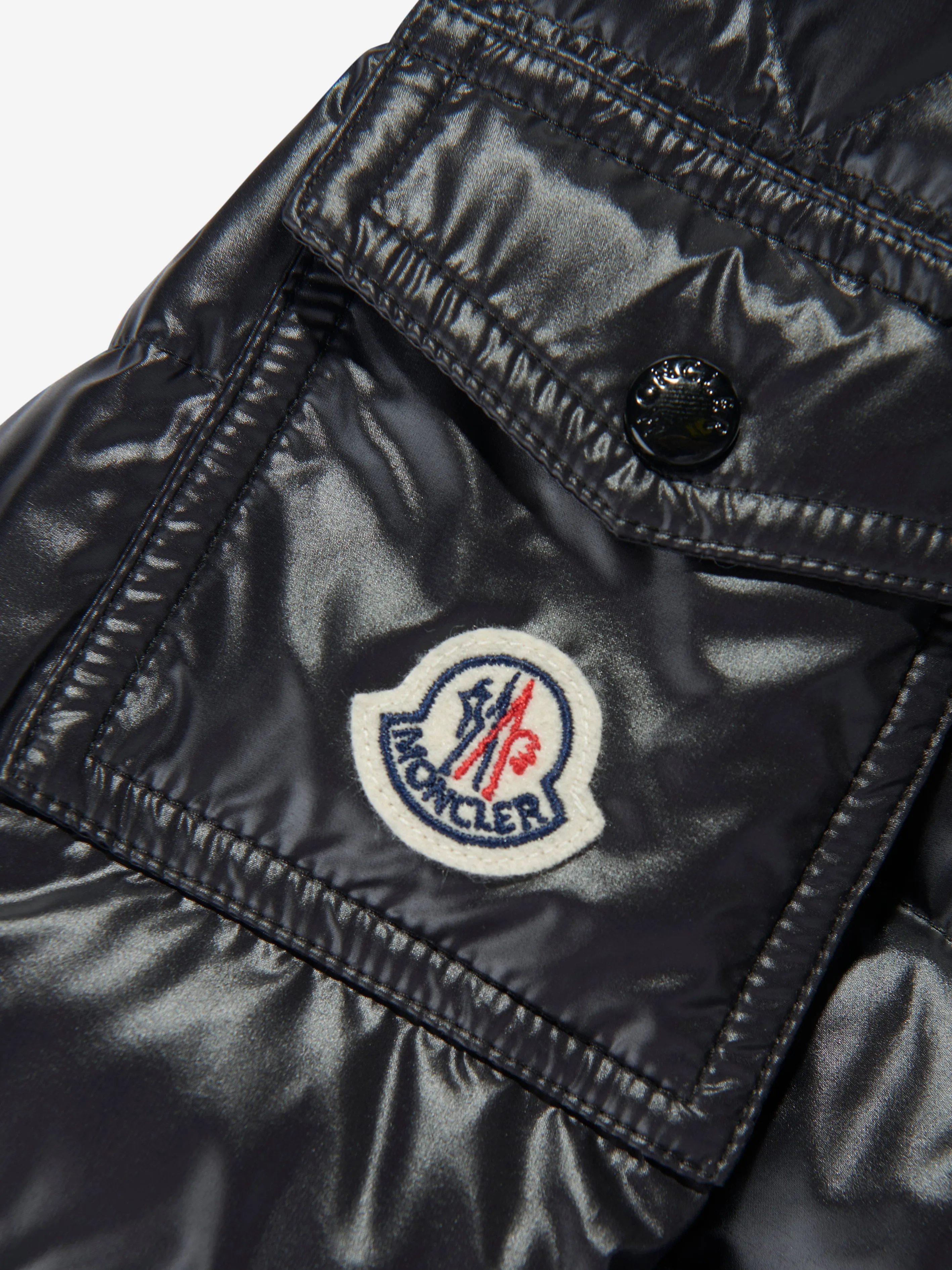Gepolsterte Klaas-Jacke für Jungen in Schwarz