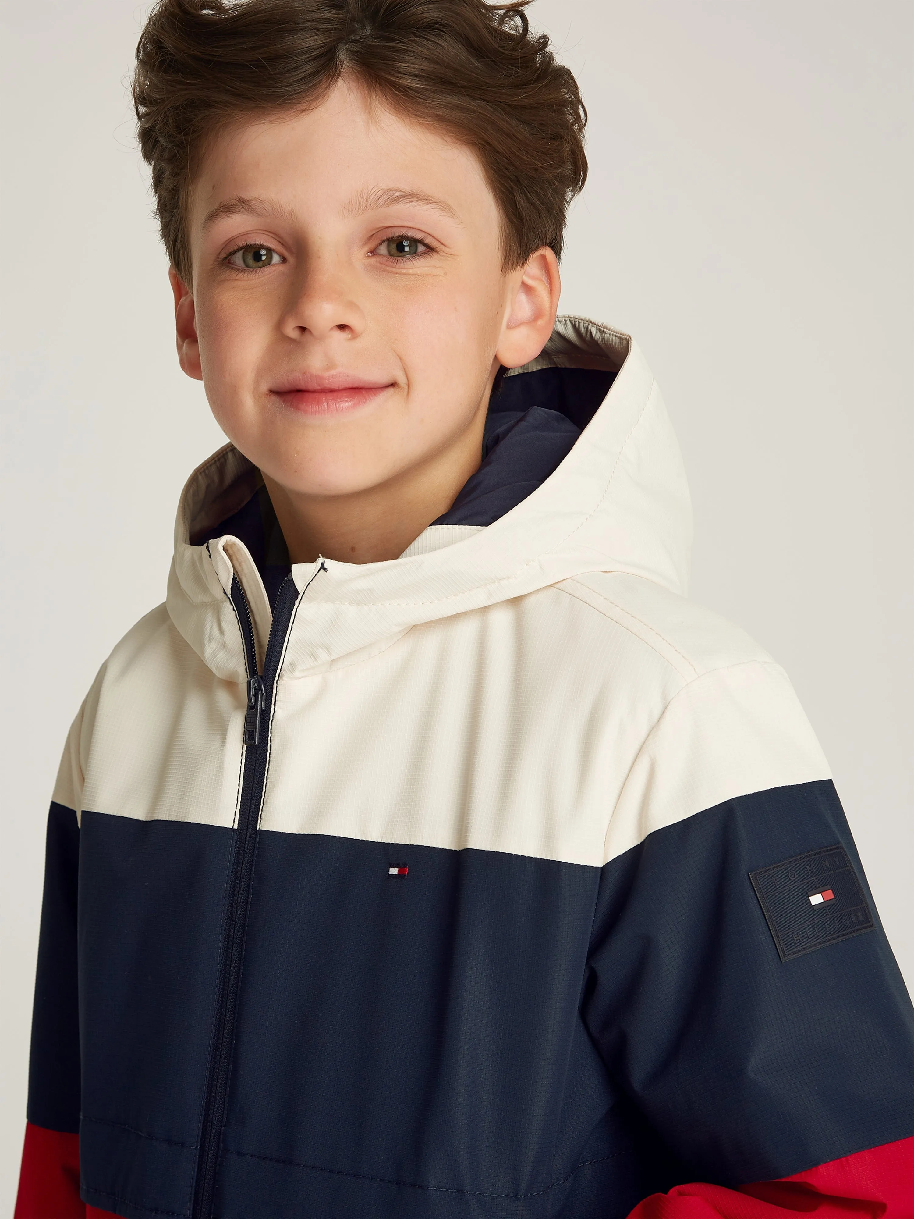 Jungen Ribstop gefütterte Jacke in Mehrfarben