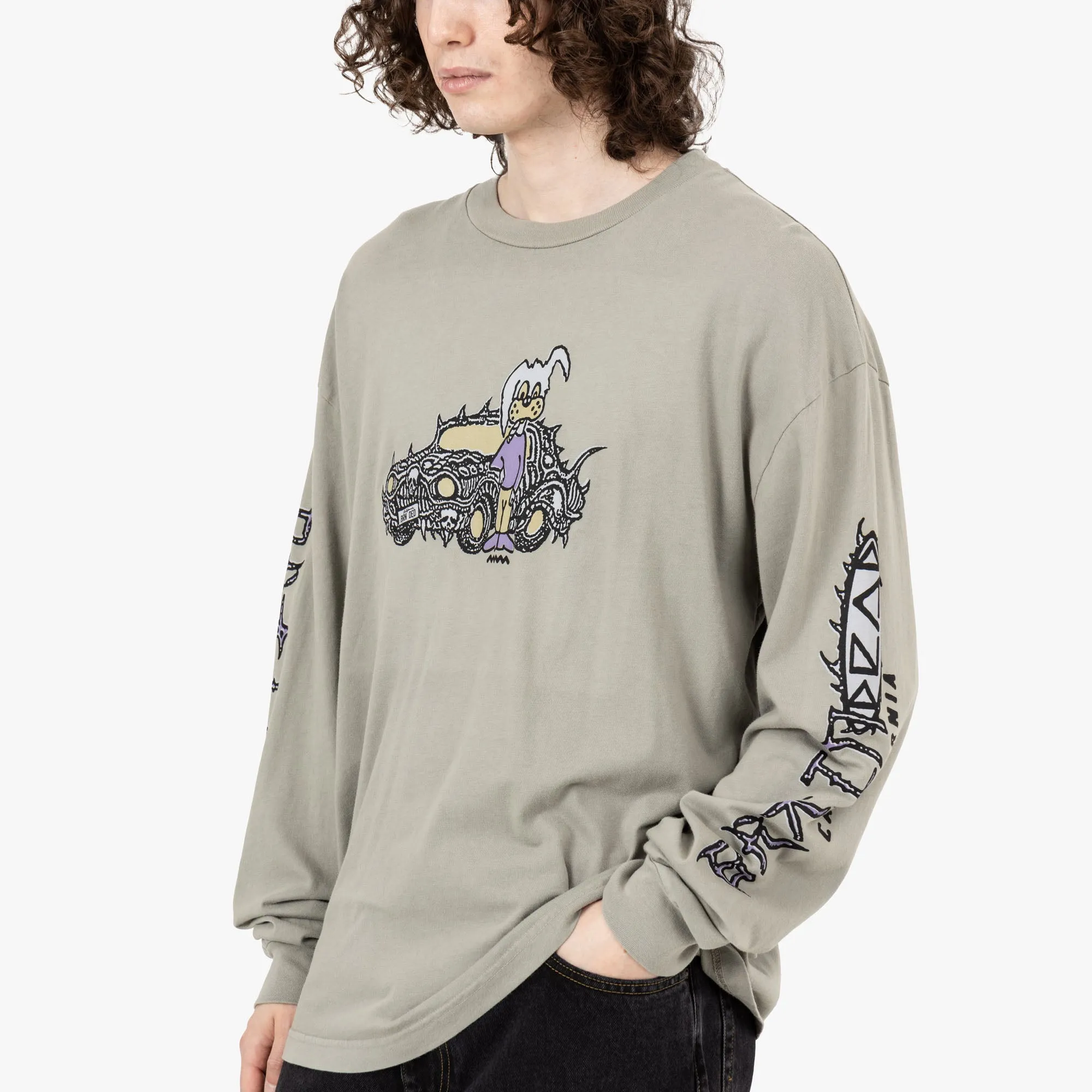 Brain Dead Bio Dog Langarm T-Shirt / Seegras