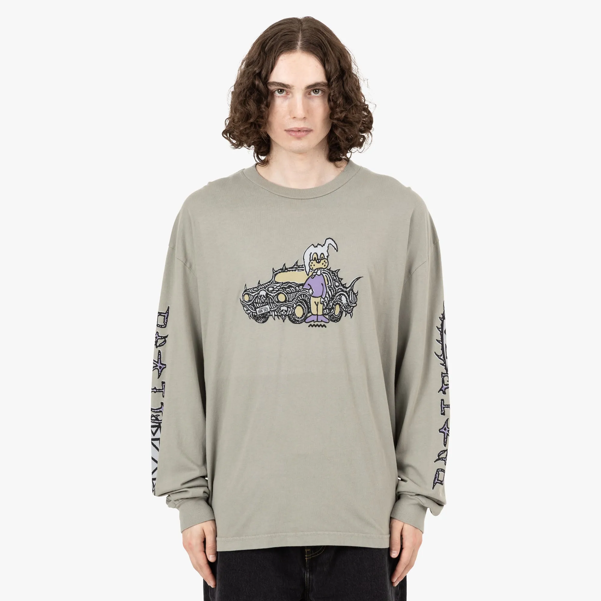 Brain Dead Bio Dog Langarm T-Shirt / Seegras
