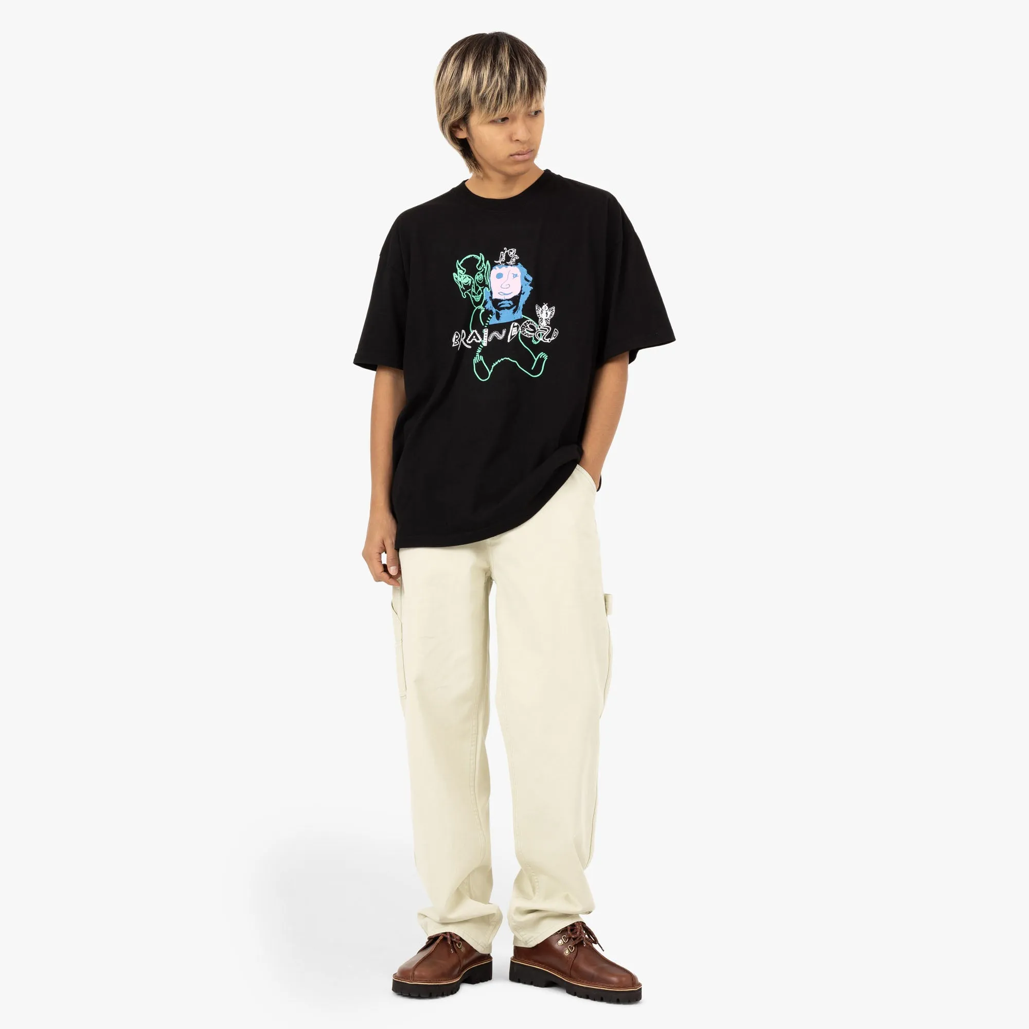 Brain Dead Masken T-Shirt / Schwarz