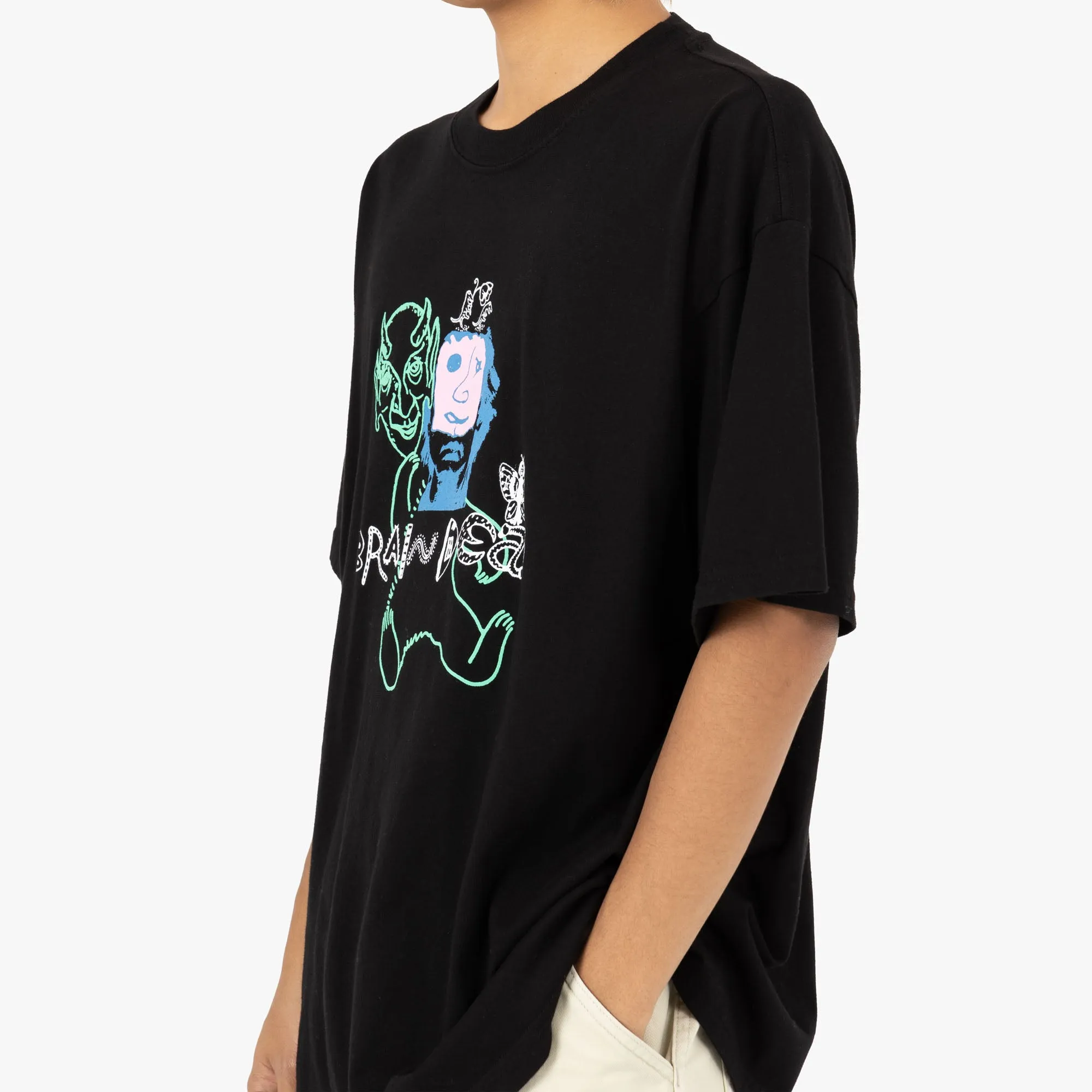 Brain Dead Masken T-Shirt / Schwarz