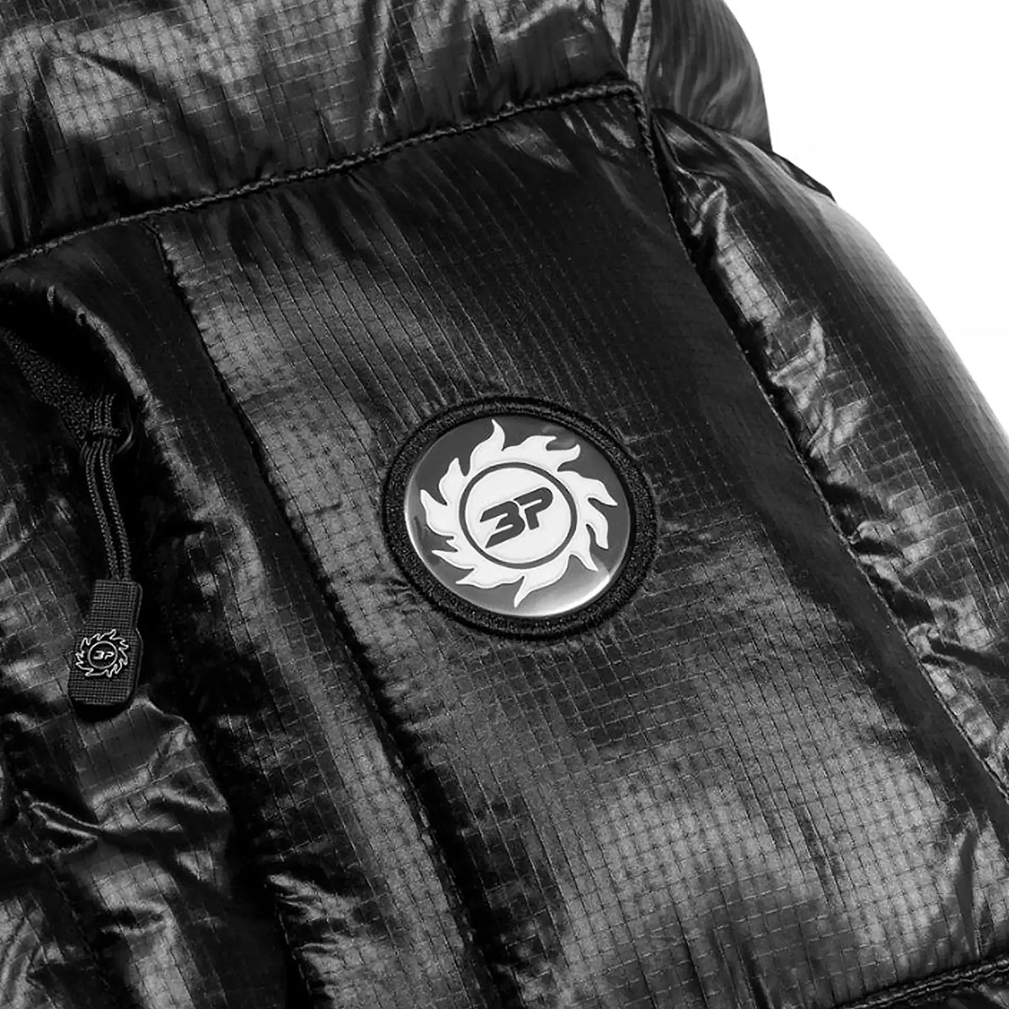 Broken Planet Schwarze Steppjacke Broken Planet Kleidung