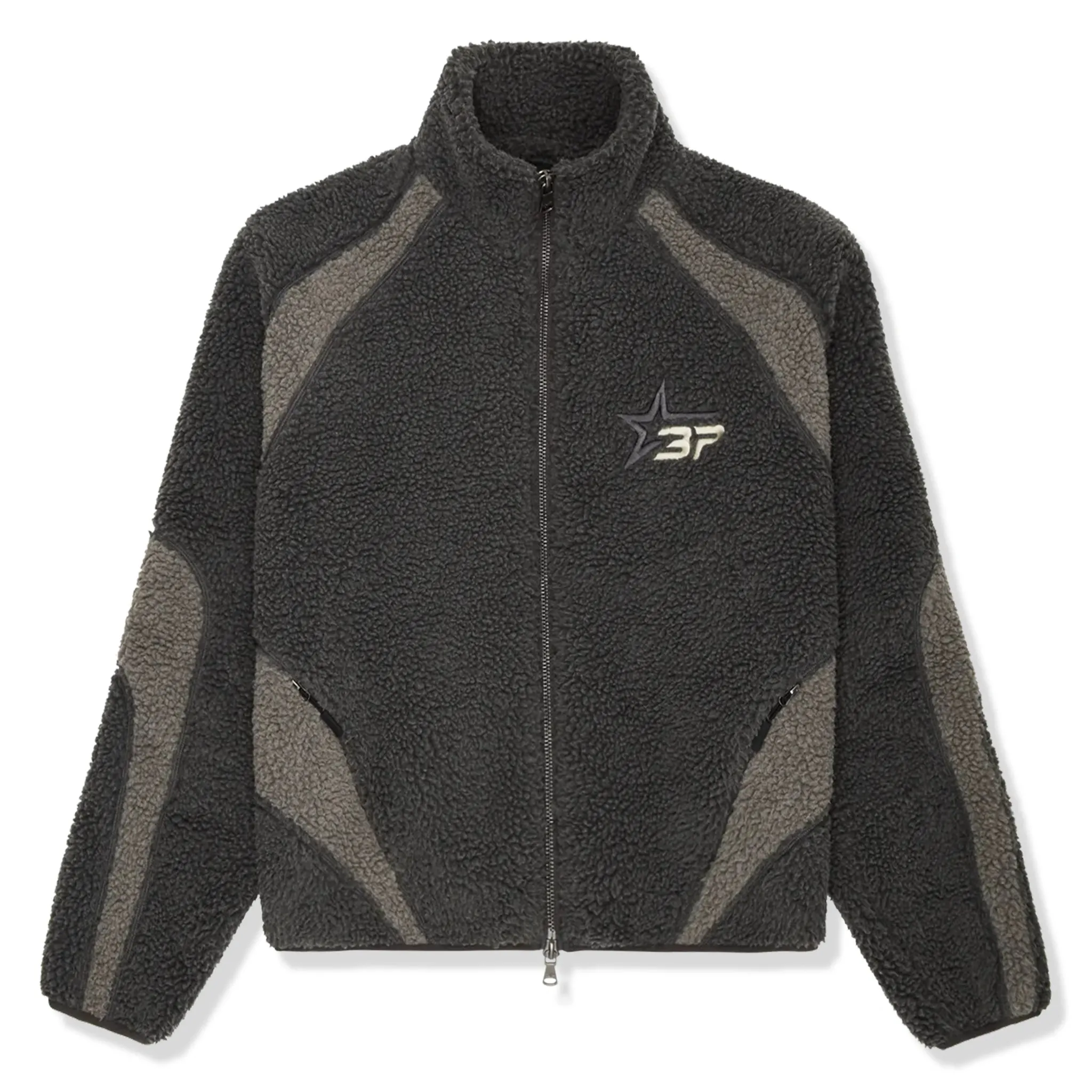 Broken Planet Rußschwarzer Polar Fleece Broken Planet Kleidung