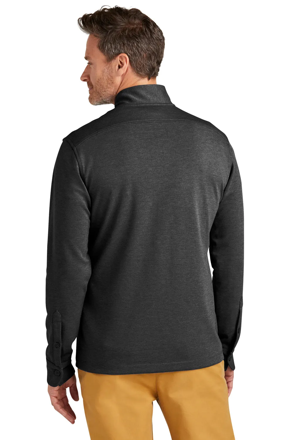 Brooks Brothers Herren Viertelknopf-Sweatshirt - Heather Windsor Grau