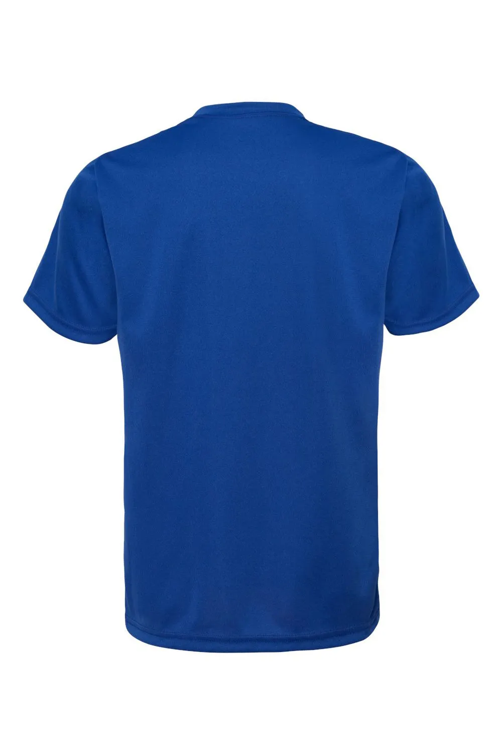 C2 Sport Jugendleistungs-Feuchtigkeitstransportierendes Kurzarm-Crewneck-T-Shirt - Königsblau