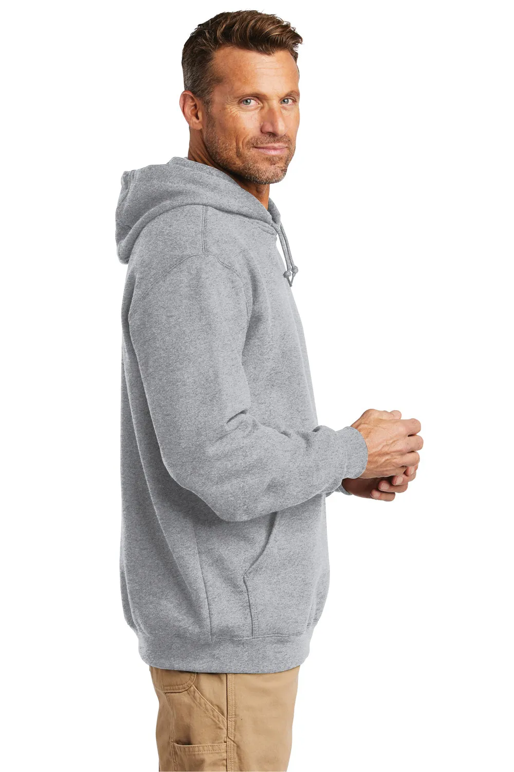 Carhartt Herren Kapuzenpullover mit Kangaroo-Tasche - Heather Grau