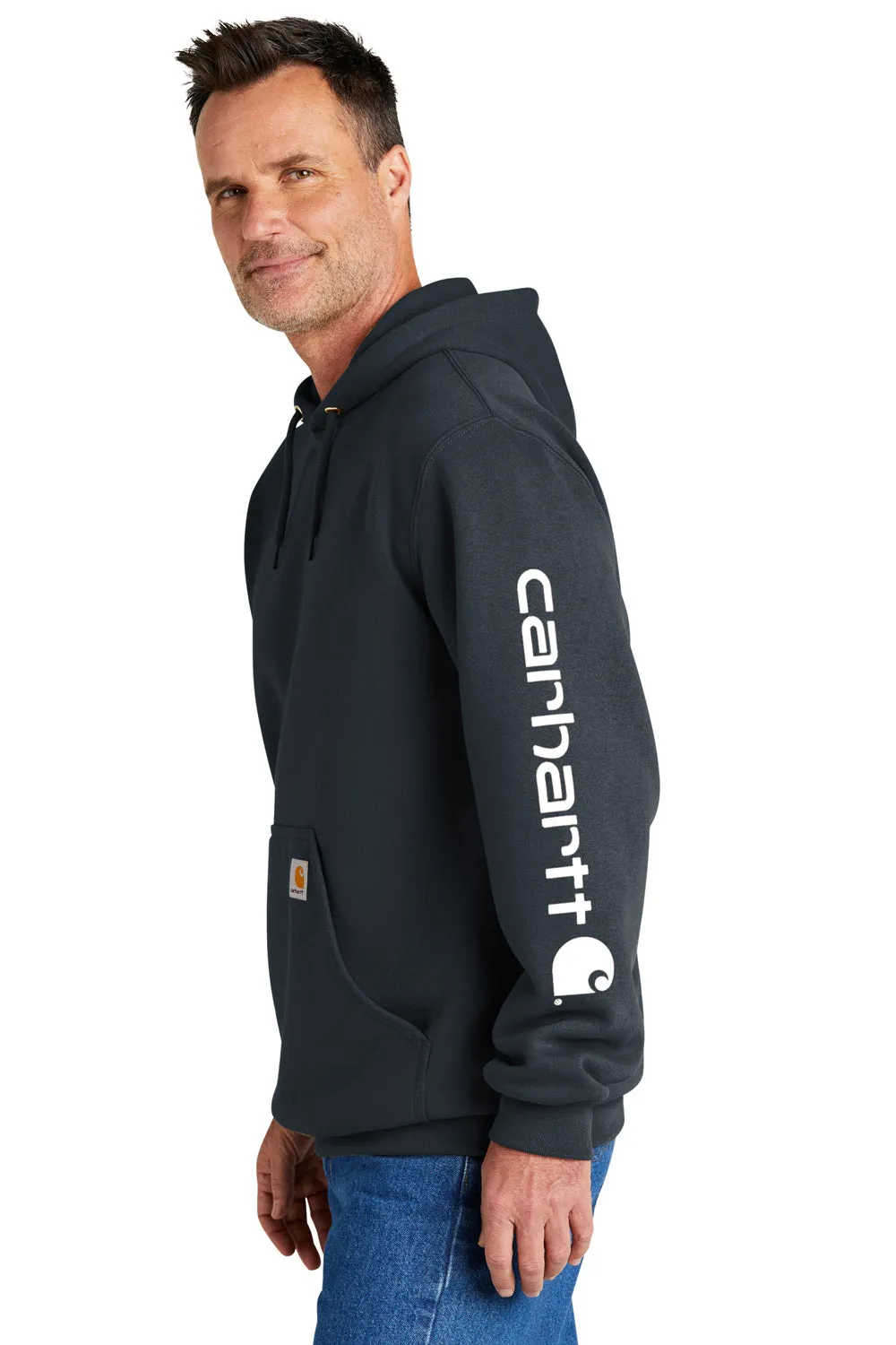 Carhartt Herren Kapuzenpullover mit Kangaroo-Tasche - Neu in Marineblau