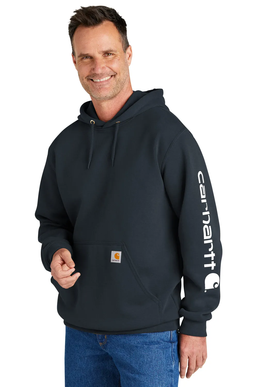 Carhartt Herren Kapuzenpullover mit Kangaroo-Tasche - Neu in Marineblau