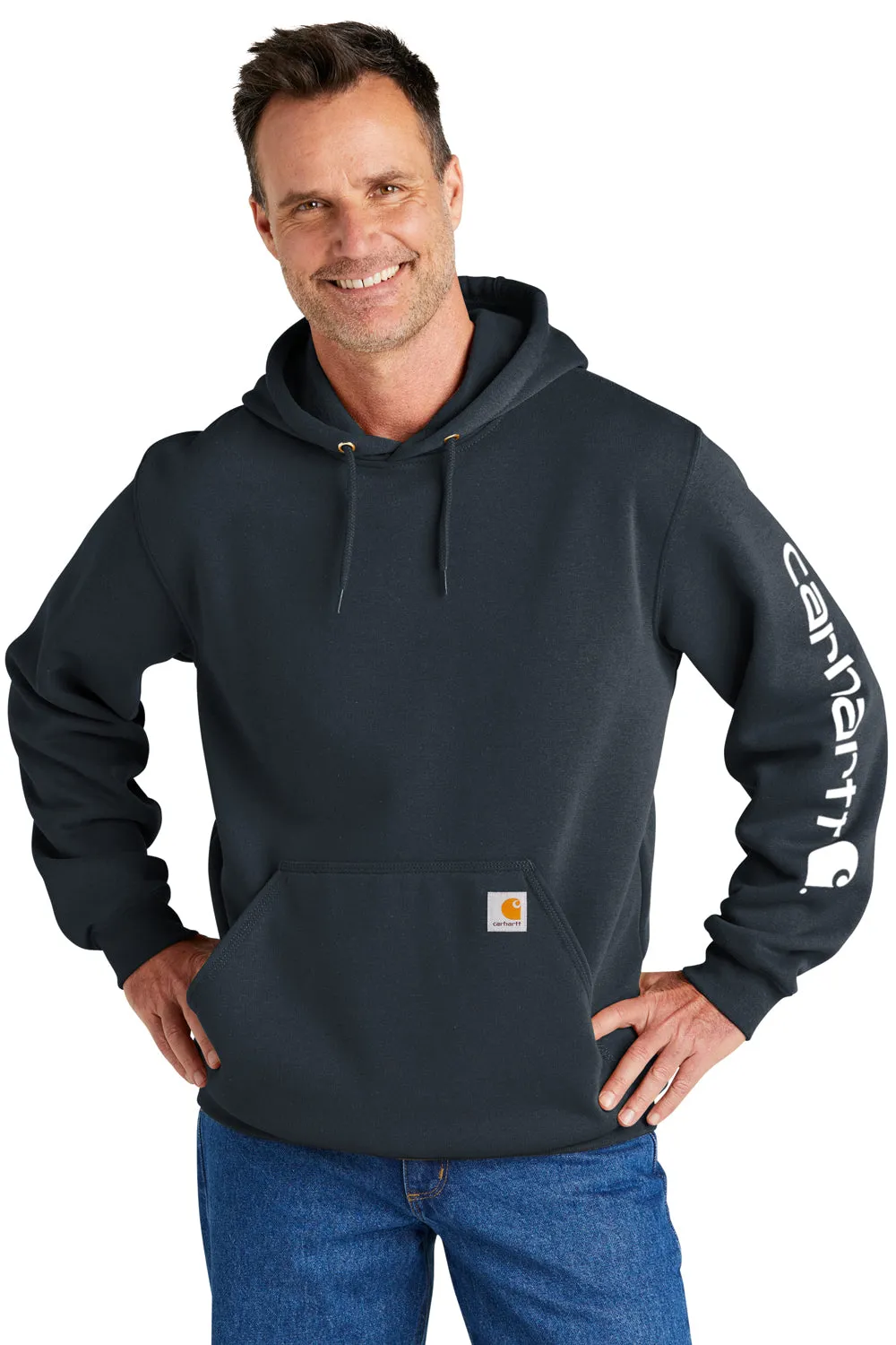 Carhartt Herren Kapuzenpullover mit Kangaroo-Tasche - Neu in Marineblau