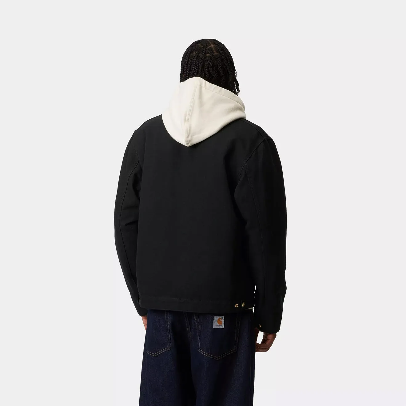 Carhartt WIP Detroit Jacke Schwarz / Schwarz Gewaschen