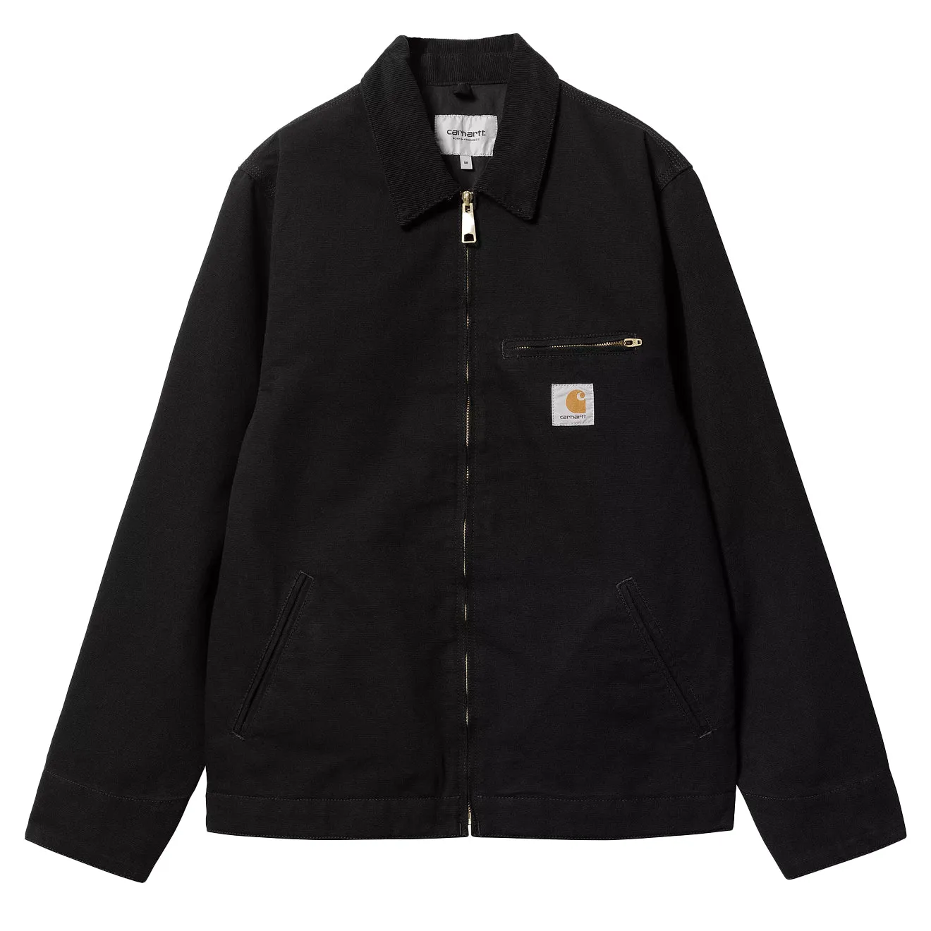 Carhartt WIP Detroit Jacke Schwarz / Schwarz Gewaschen