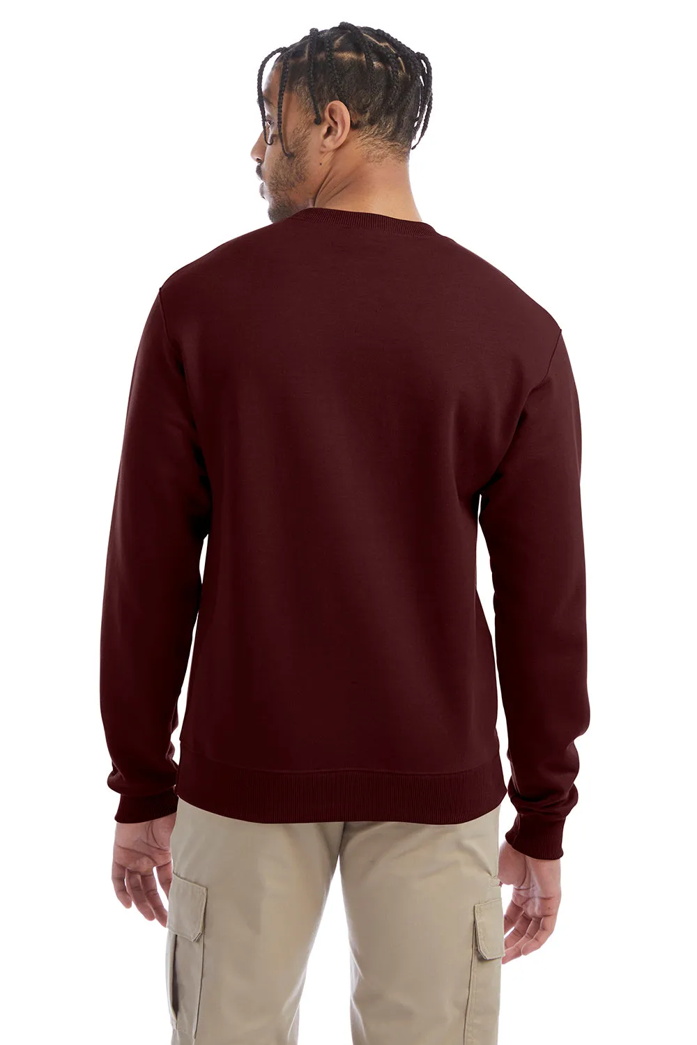 Champion Herren Double Dry Eco Feuchtigkeitstransport Fleece Crewneck Sweatshirt - Kastanienbraun
