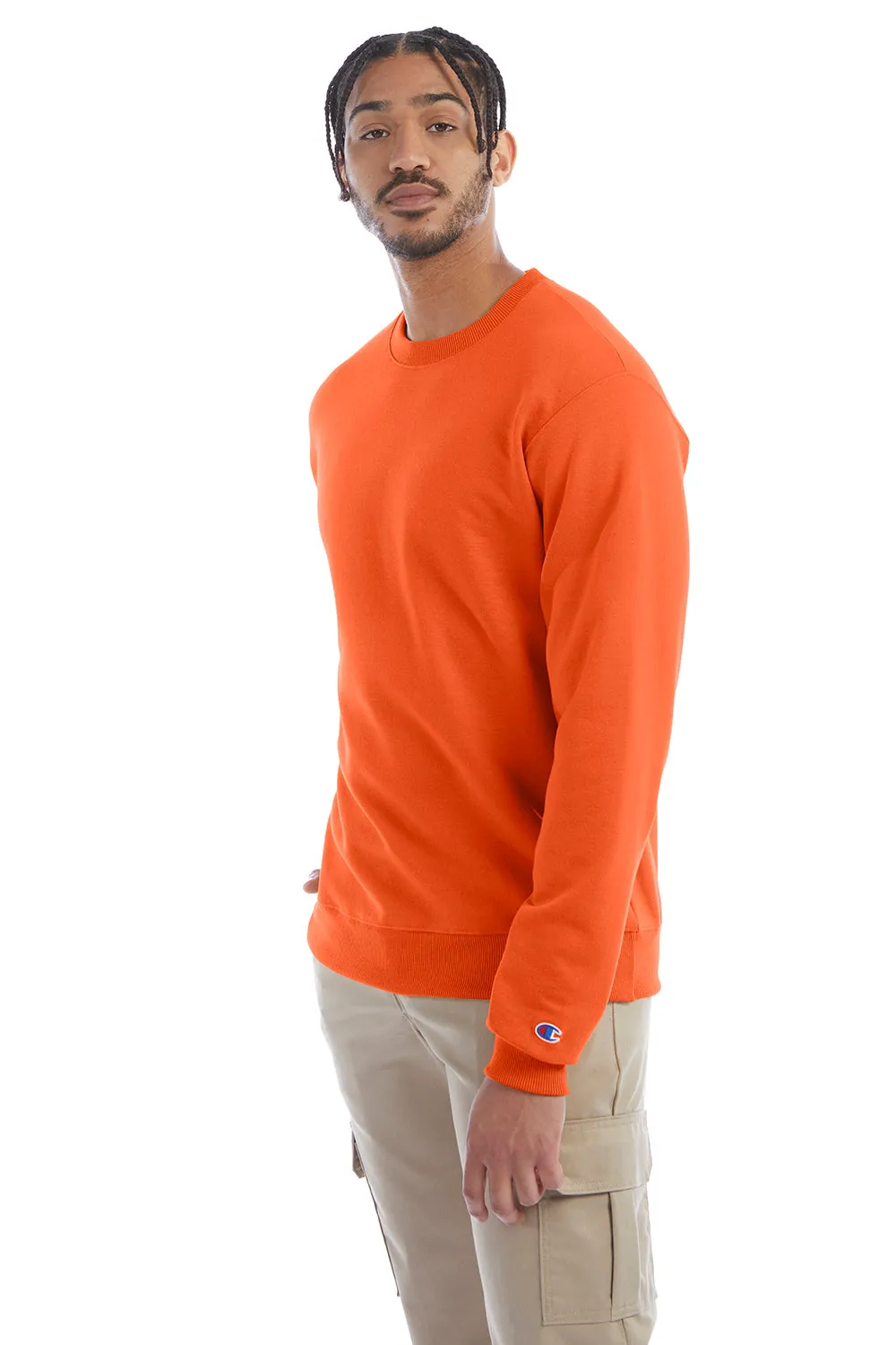 Champion Herren Double Dry Eco Feuchtigkeitstransport Fleece Crewneck Sweatshirt - Orange
