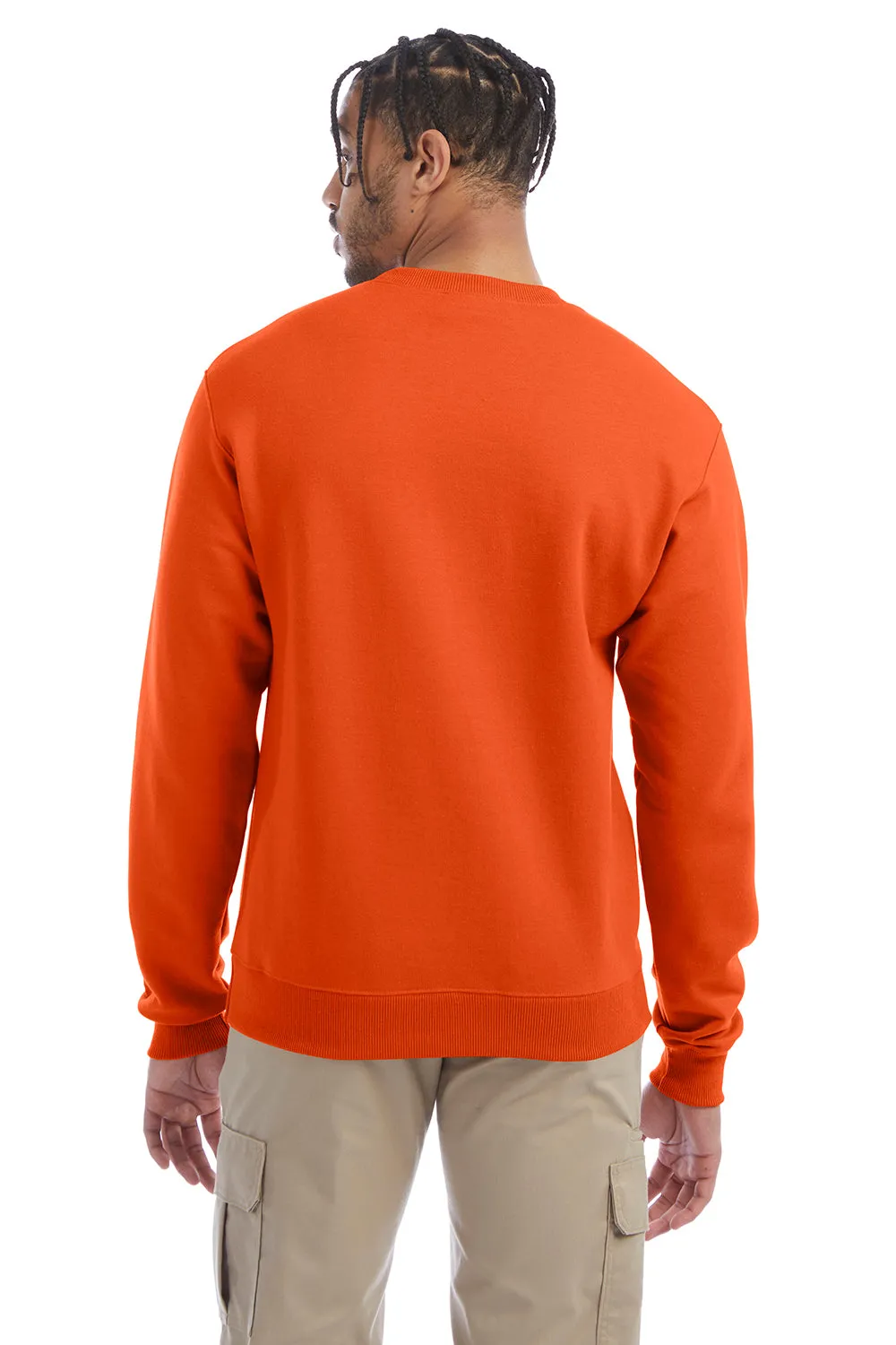 Champion Herren Double Dry Eco Feuchtigkeitstransport Fleece Crewneck Sweatshirt - Orange