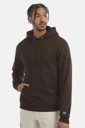 Champion Herren Double Dry Eco Feuchtigkeitstransportierende Fleece Kapuzenpullover Hoodie mit Kangaroo-Tasche - Schokoladenbraun