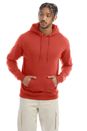 Champion Herren Double Dry Eco Feuchtigkeitstransportierende Fleece Kapuzenpullover Hoodie mit Kangaroo-Tasche - Red River Clay