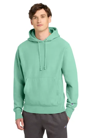 Champion Herren Reverse Weave Garment Dyed Kapuzenpullover mit Kangaroo-Tasche - Blasses Seegrün